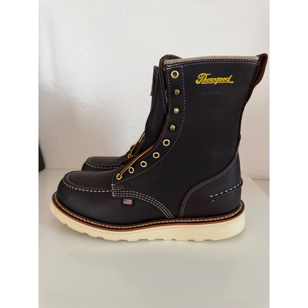 Thorogood American Heritage 8in Waterproof Moc Toe Work Boots 814-3800 10.5EE